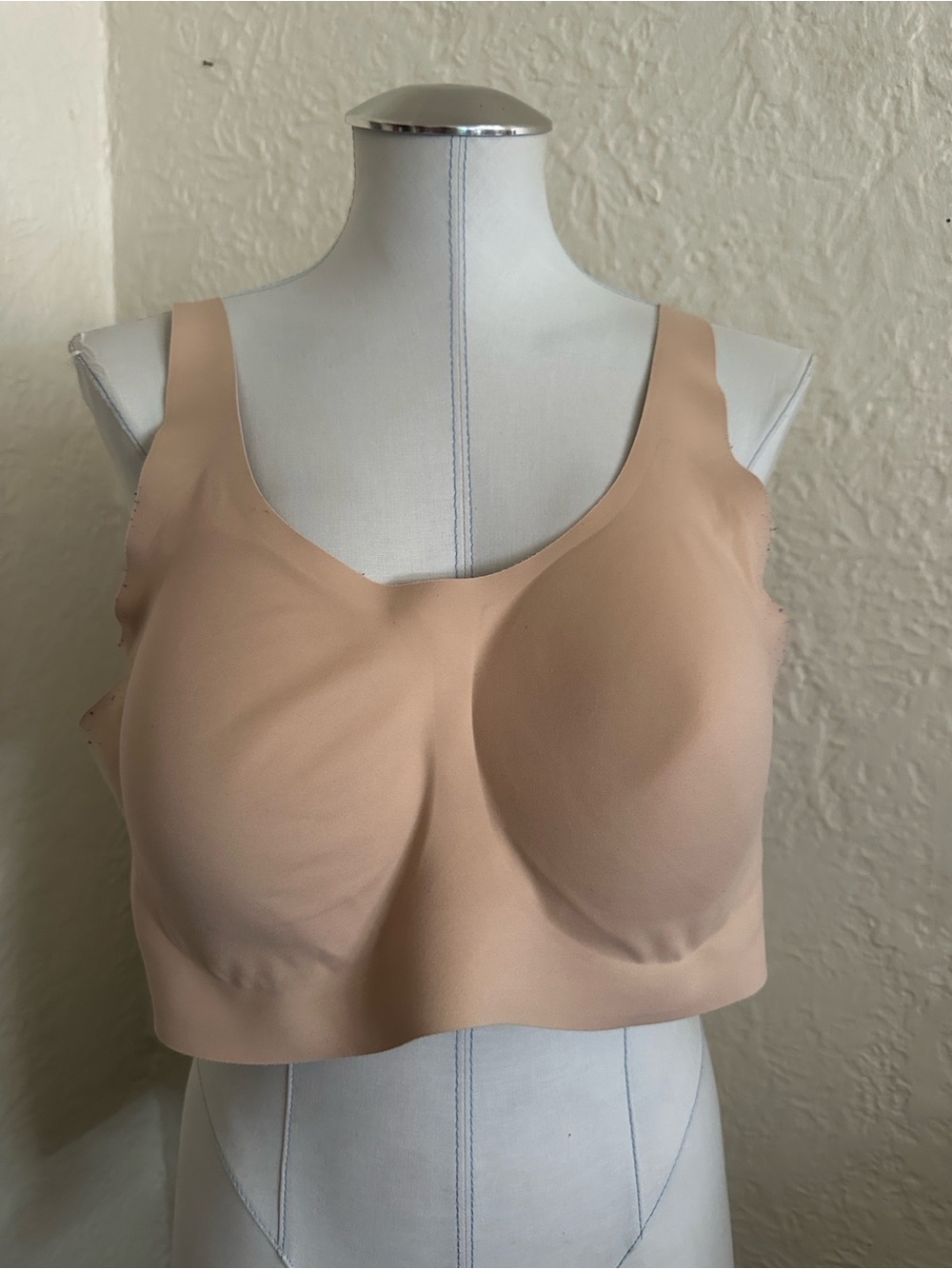 Knix Revolution Scoop Bra Nude Beige XXXL Wireless Full Coverage